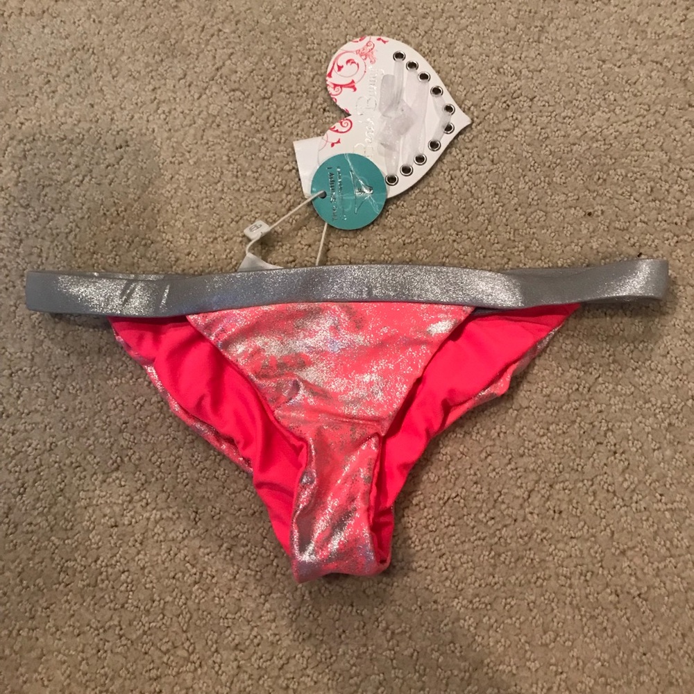 Beach bunny pink bikini bottoms
